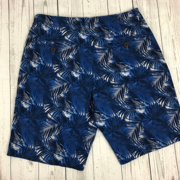 NEW Arizona Blue Palm Print Shorts Mens Sz 29 - Picture 2 of 5